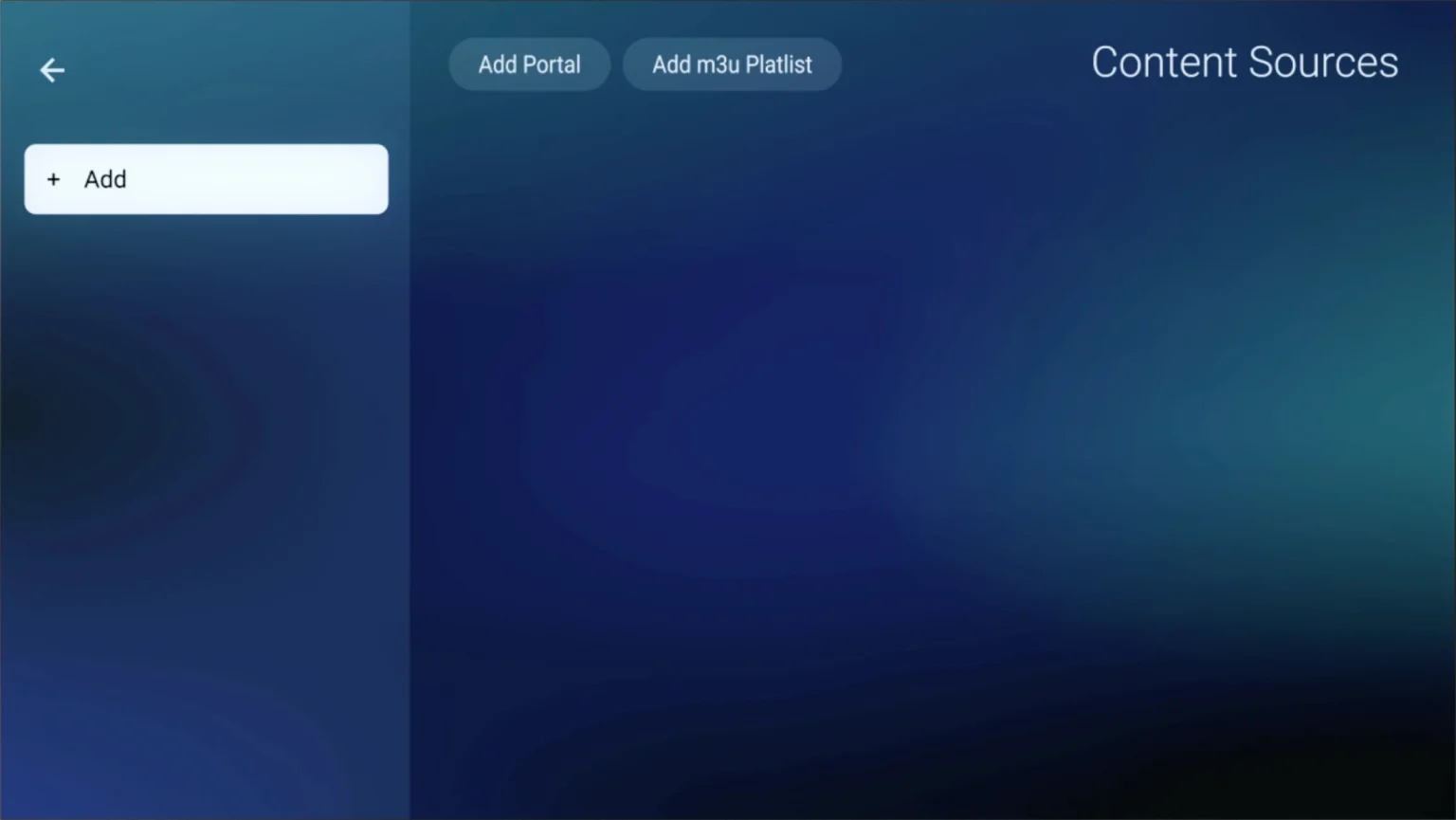 mag formuler buzztv guide — Portal settings screen