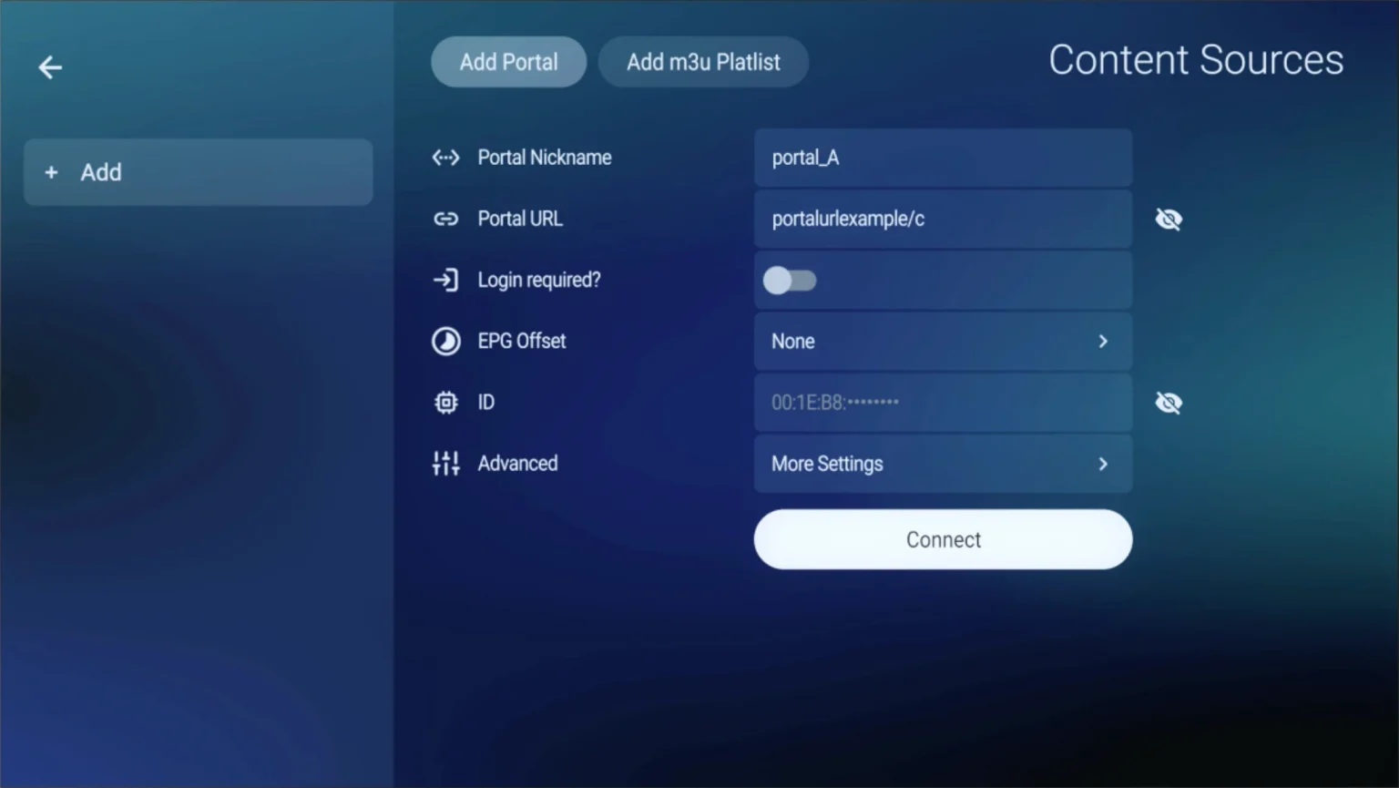 mag formuler buzztv guide — enter portal nickname and URL