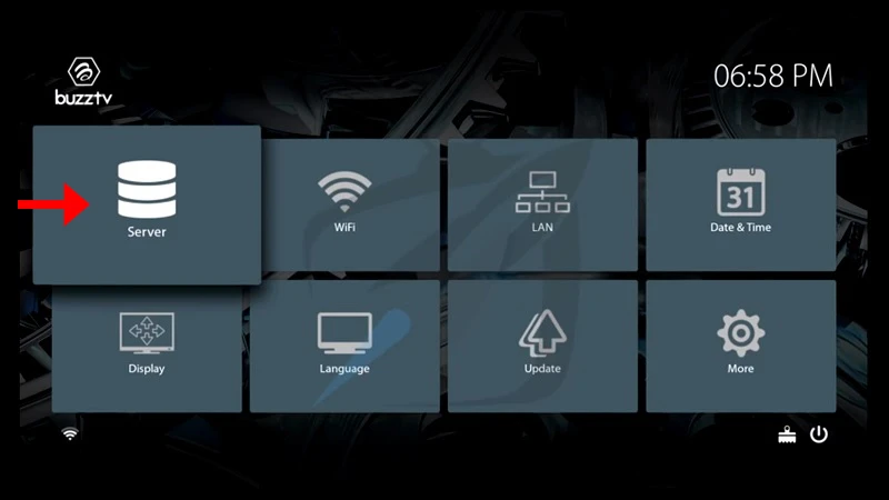mag formuler buzztv guide — BuzzTV servers screen