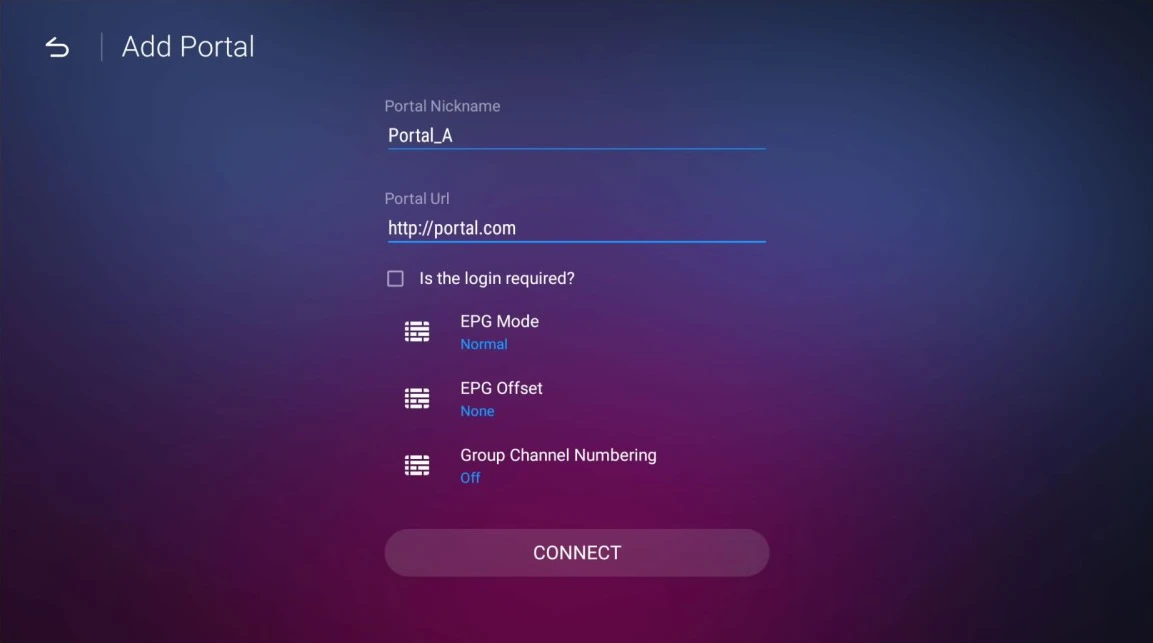 mag formuler buzztv guide — Add Portal with MAC shown