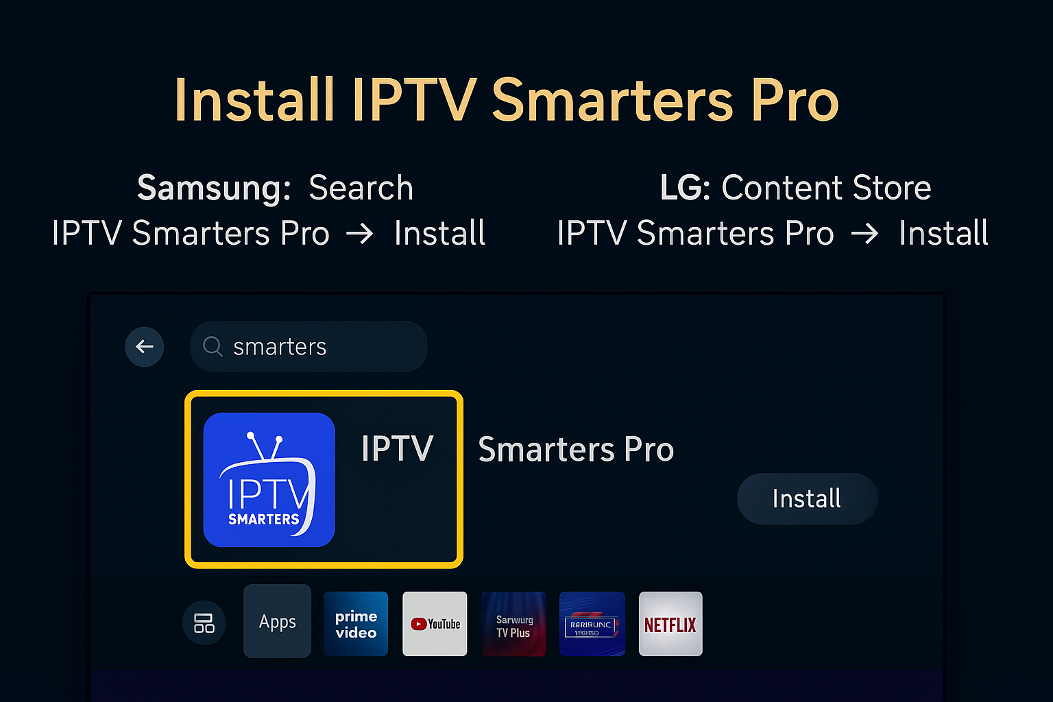 Smart TV Setup Guide — Samsung & LG IPTV Activation 2025